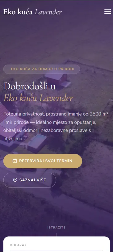Eko kuća Lavender mobilni prikaz