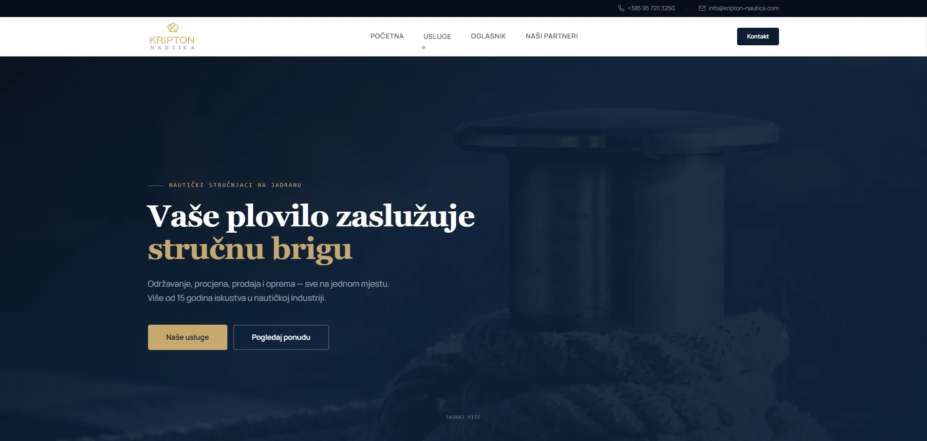 Kripton Nautica desktop prikaz - izradio Gawa Studio