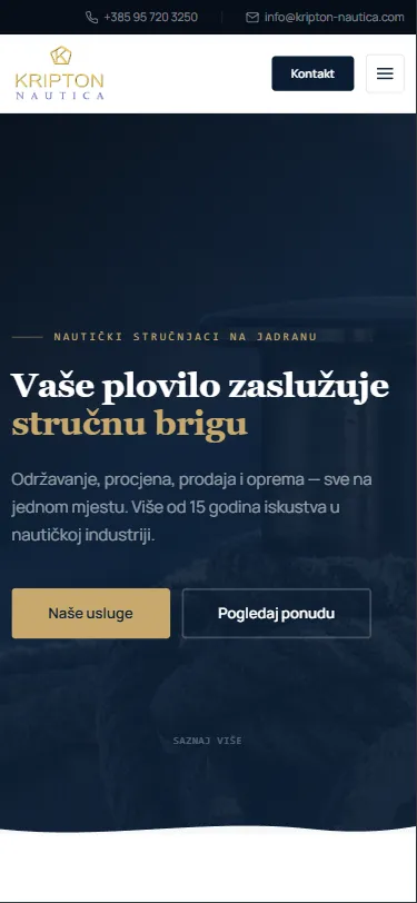 Kripton Nautica mobilni prikaz